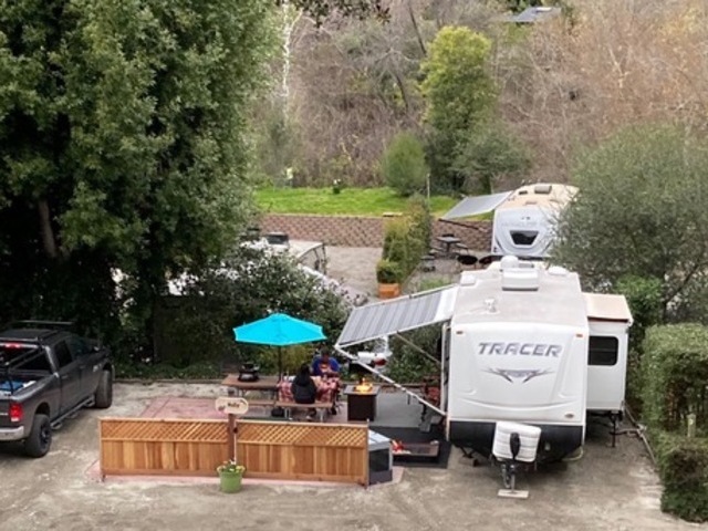 Double wide sites offering privacy and plenty of room for your RV and a vehicle or you can use one side for outdoor games and lounging. *Only one sleeping unit per site.